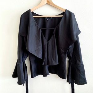 SOLD - Lulu’s Deep V Sexy Going Out Top, NYE, Chic